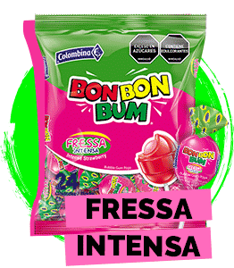 Lo acepto, ¡soy intenso! Intenso porque reúno la fresa en un solo caramelo, disponible en bolsa tropical o surtido.